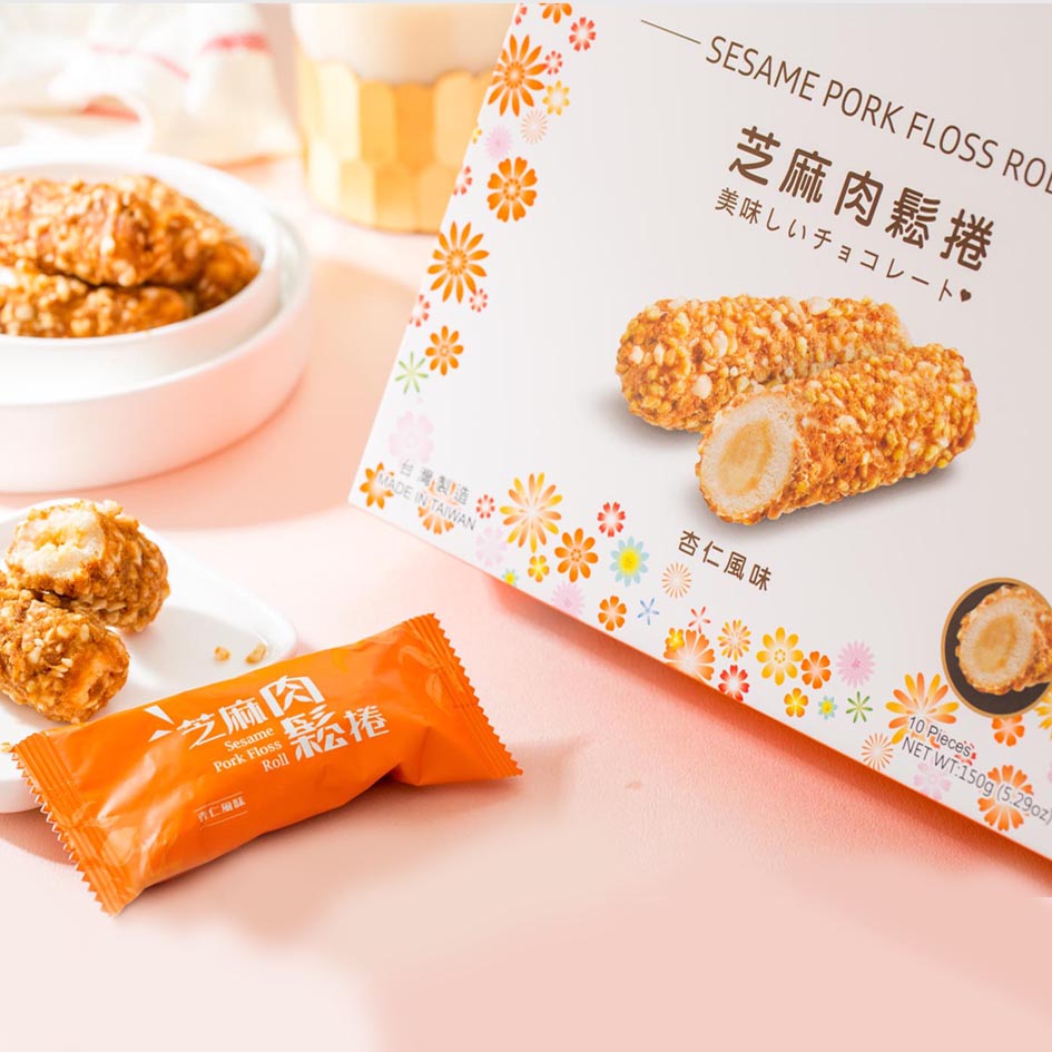 集福客 芝麻肉鬆杏仁捲