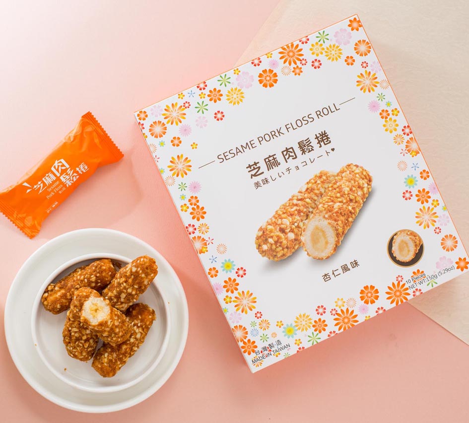 集福客 芝麻肉鬆杏仁捲