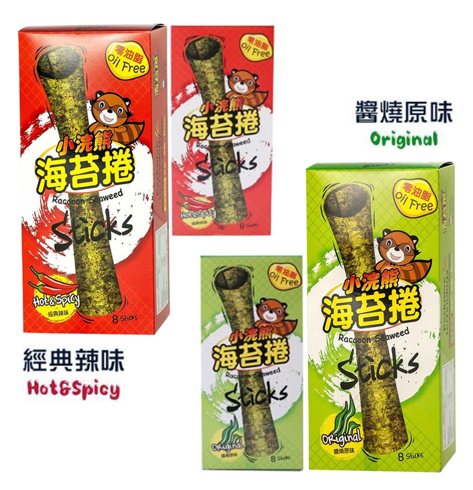 小浣熊海苔捲 醬燒原味、辣味