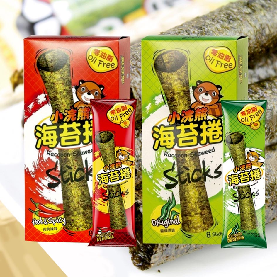 小浣熊海苔捲 醬燒原味、辣味