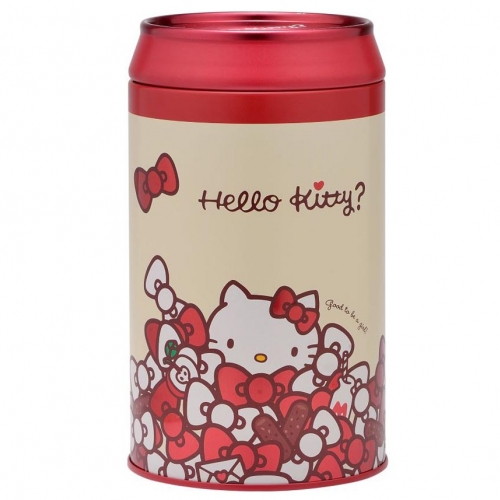 【Hello Kitty】黑巧克力杏仁捲心酥禮盒 (每罐8份)