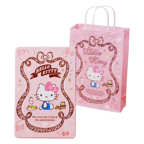 【Hello Kitty】巧心卷禮盒 (花生4入、肉鬆4入）